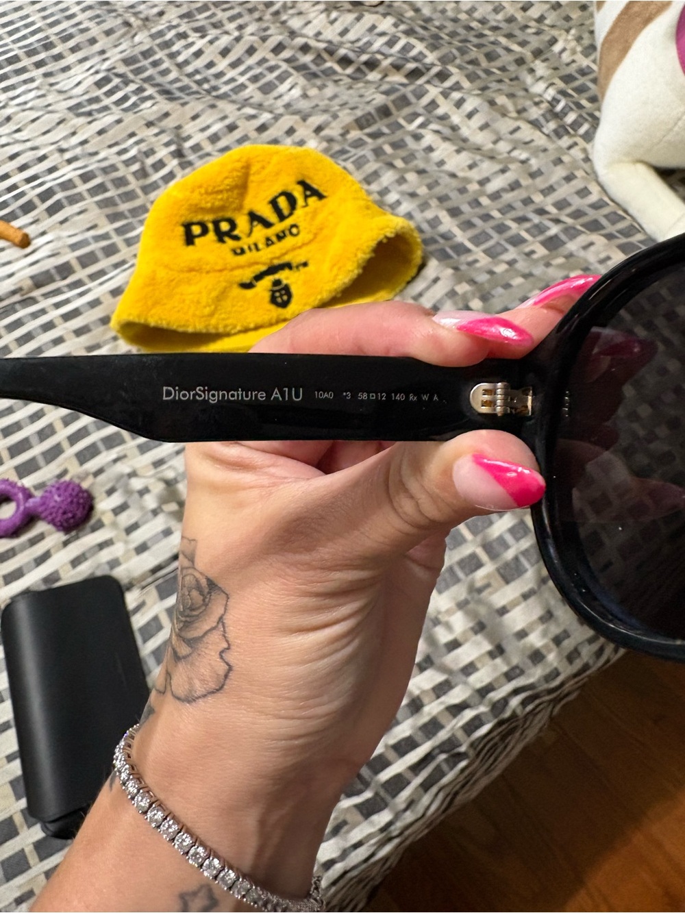 Dior Black Aviator Sunglasses